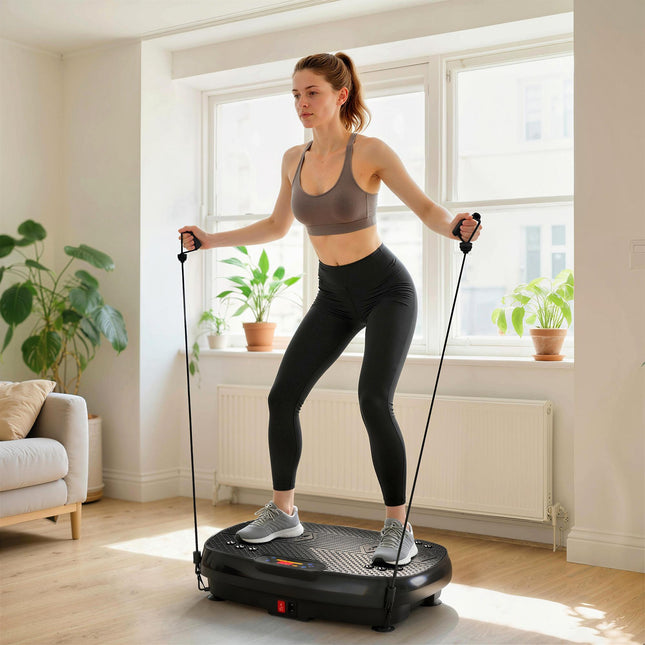 Vibration Plate Exercise Machine with 120 Speed Levels, 5 Programs, Quiet Vibrat