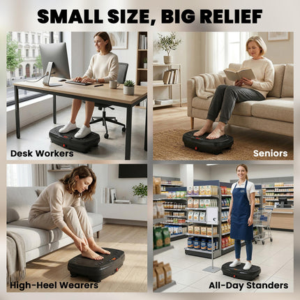 Vibration Plate Exercise Machine with 120 Speed Levels, 5 Programs, Quiet Vibrat