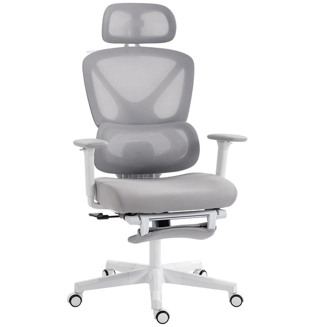 Ergonomic and Adjustable Office Chair - Grey