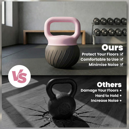 Soft Kettlebell, 12kg Kettle Bell with Anti-Slip Grip for Home Gym Weight Lifting and Strength Training