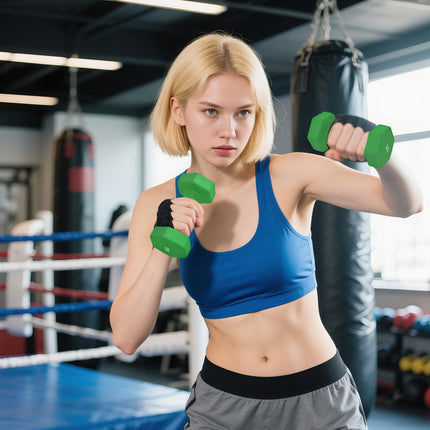 Hex Dumbbells Set with Dumbbell Rack, Hand Weights for Strength Training Weight Lifting, 2 x 1kg, 2 x 3kg, 2 x 5kg