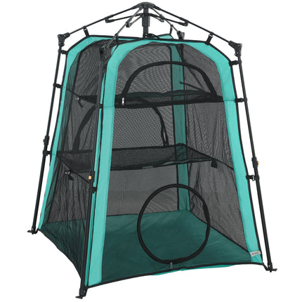 Cat Tent, 3-Tier Portable Pet Tent for Indoor Outdoor, Cat House with Multi-Door, Carry Bag, Breathable Mesh