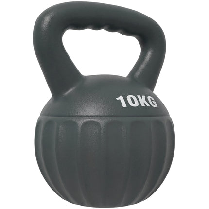 Kettlebell for Strength Training Kettle Bell with Non-Slip Handle 10 kg Grey