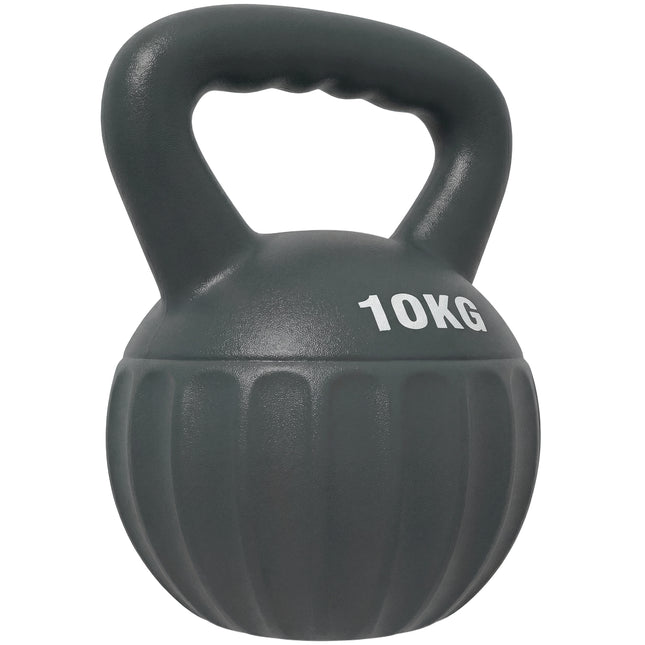Kettlebell for Strength Training Kettle Bell with Non-Slip Handle 10 kg Grey