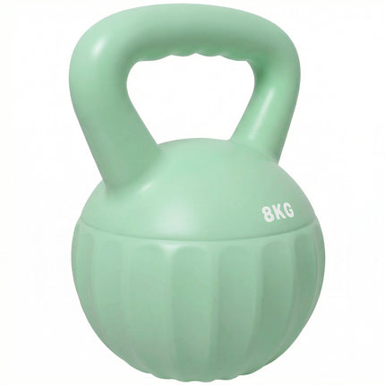 Kettlebell for Strength Training Kettle Bell with Non-Slip Handle 8 kg Green