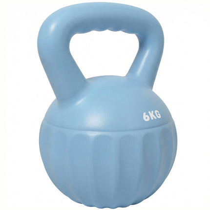 Kettlebell for Strength Training Kettle Bell with Non-Slip Handle 6 kg Blue