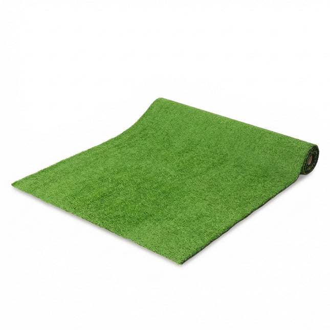 Artificial Grass Turf Low Maintenance Realistic Lawn Pet Turf with Drain Holes for Garden 1m x 4m Green