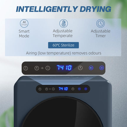 5kg Compact 40-60℃ Tumble Dryer Blue