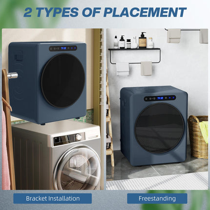 5kg Compact 40-60℃ Tumble Dryer Blue