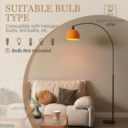 Floor Lamp for Living Room, Modern Standing Lamp with Shade & Foot Switch for Bedroom, Office, Black