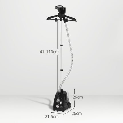 Clothes Steamer with Adjustable Pole Clothes Steamer 11 Steam Levels 41-110 cm B