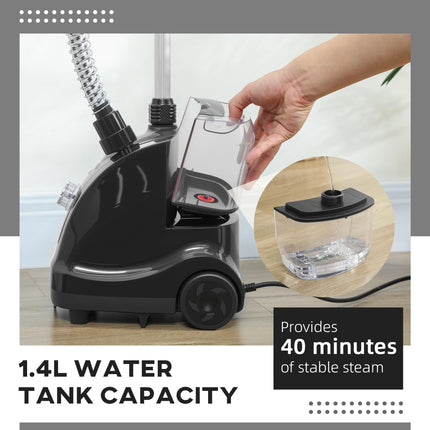 Clothes Steamer with Adjustable Pole Clothes Steamer 11 Steam Levels 41-110 cm B