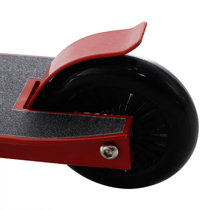 Teens & Adult Street Stunt Kick Scooter with Rear 10cm Wheel & Brake for 14+ - Red