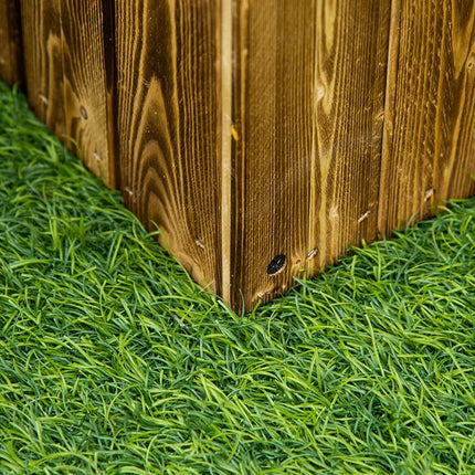 70L Wooden Raised Garden Bed Planter Box 80x33x30cm - Natural Wood