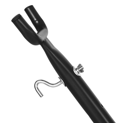 2.86m Metal Hammock Stand for Garden Camping Outdoor Patio - Black