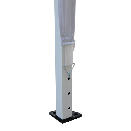 3x3m Heavy Duty Pop Up Garden Gazebo Marquee Folding Wedding Canopy - White