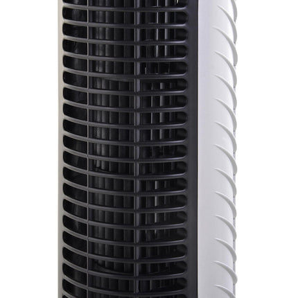 Oscillating Tower Fan 3 Speeds 3 Wind Modes 40W with Remote Timer 78.5cm - Silver