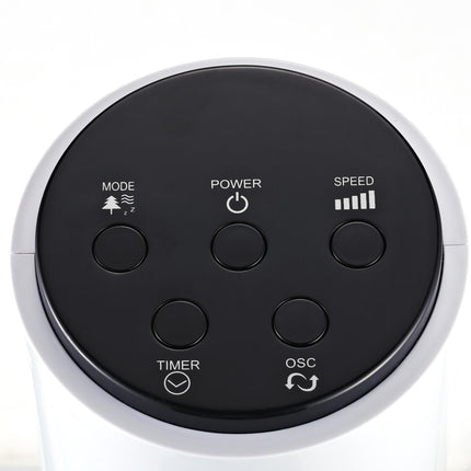 38'' Freestanding Tower Fan with 3 Speeds, 3 Modes, 12h Timer, 70° Oscillation, LED Panel & Remote - White