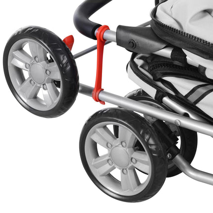 Pet Stroller for Small Miniature Dogs Cats Foldable Travel Carriage with Wheels