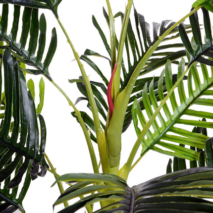 150cm Artificial Palm Tree with Black Pot - Lifelike Indoor Tropical Décor - Black