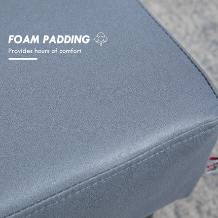 Small Footstool Foot Rest Chair 40x30x24cm for Home Office - Grey