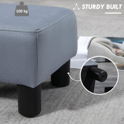 Small Footstool Foot Rest Chair 40x30x24cm for Home Office - Grey
