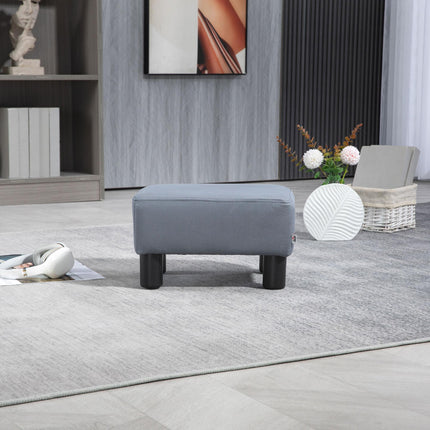 Small Footstool Foot Rest Chair 40x30x24cm for Home Office - Grey