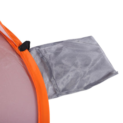 1-2 Person Automatic Pop-Up Beach Tent with UV Protection - Orange