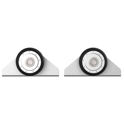 HOMCOM 6FT Sliding Barn Door Hardware Track Kit for Single Wooden Door - Silver