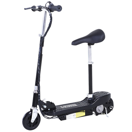 Outdoor Ride-On Powered Scooter for Kids 120W Motor 2x12V Battery - Black