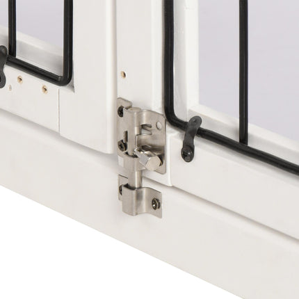 MDF 3-Door Small Indoor Pet Cage - White
