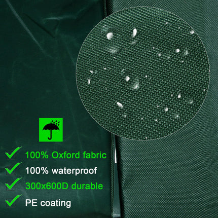 Waterproof Garden Furniture Cover 600D Oxford Fabric 205x145x70 cm - Green