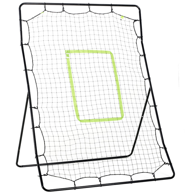Football Rebounder Net Training Aid for Soccer Baseball Softball Practice - Black