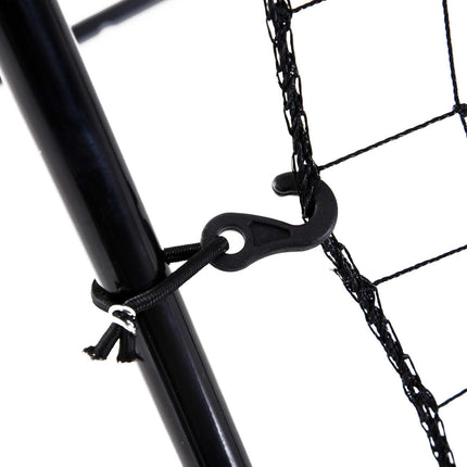 Football Rebounder Net Training Aid for Soccer Baseball Softball Practice - Black