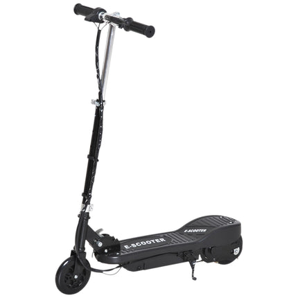 Kids Folding Electric Bike and E Scooter with 2x12V Rechargeable Battery 120W Adjustable Height PU Wheels for 7-14 yrs - Black