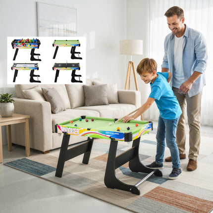 MDF 4-in-1 Indoor Multi Game Sports Table - Multicoloured