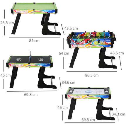 MDF 4-in-1 Indoor Multi Game Sports Table - Multicoloured