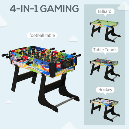 MDF 4-in-1 Indoor Multi Game Sports Table - Multicoloured