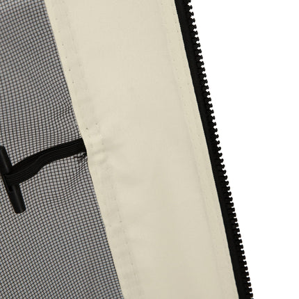Universal 302x207cm Replacement Mesh Sidewall Netting for Patio Gazebos & Canopy Tents - Beige