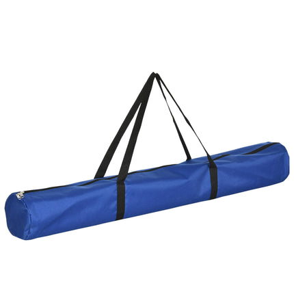 Adjustable Dog Agility Training Obstacle Course Set with Weave Poles and Storage Bag - White & Blue