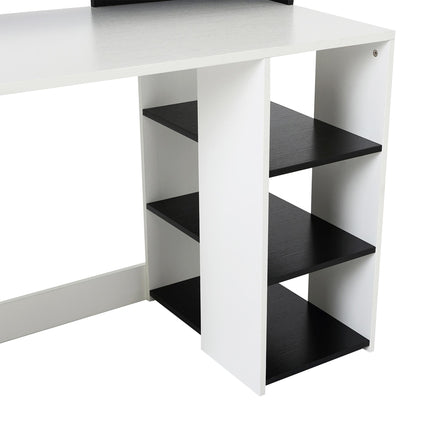 Computer Desk with Drawers and Storage Shelves, Office Desk Writing Table with Drawers And Storage Shelves Office Desk Writing Table With P