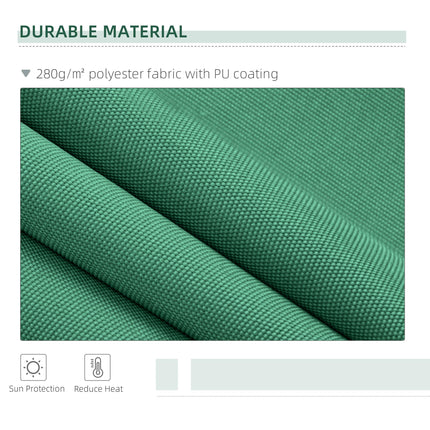 Manual Retractable Awning, size (4m x3m)-Green