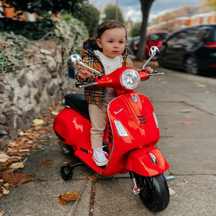 Kids 6V Ride On Motorcycle with LED Lights - Red