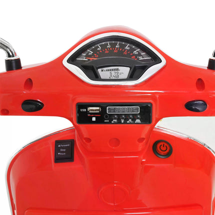 Kids 6V Ride On Motorcycle with LED Lights - Red