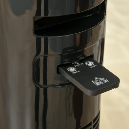 38'' Freestanding Tower Fan with 3 Speeds, 3 Modes, 12h Timer, 70° Oscillation & LED Panel - Black