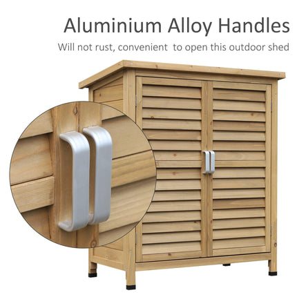 Garden Shed Wooden Garden Storage Shed 2 Door Unit Solid Fir Wood Garage Tool Or