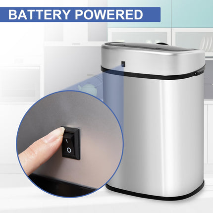 58L Sensor Bin with Infrared Motion Sensor - Stainless Steel