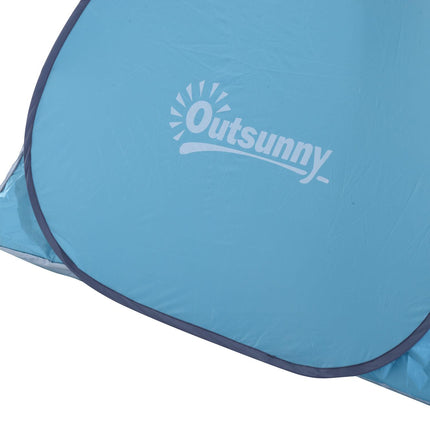Pop Up Beach Tent for 2-3 People with UV Protection - Blue