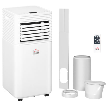 7000 BTU 4-in-1 Portable Mobile Air Conditioner with Remote, LED, Timer, Auto Shut Down - White