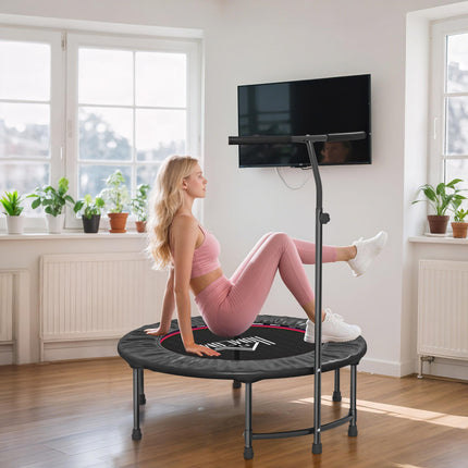 Adjustable 40" Trampoline Rebounder Jumper for Fitness - Black